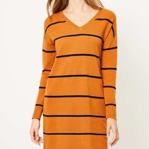 Loft Striped Sweater Dress. Wear with sneakers, flats or boots! So cute.